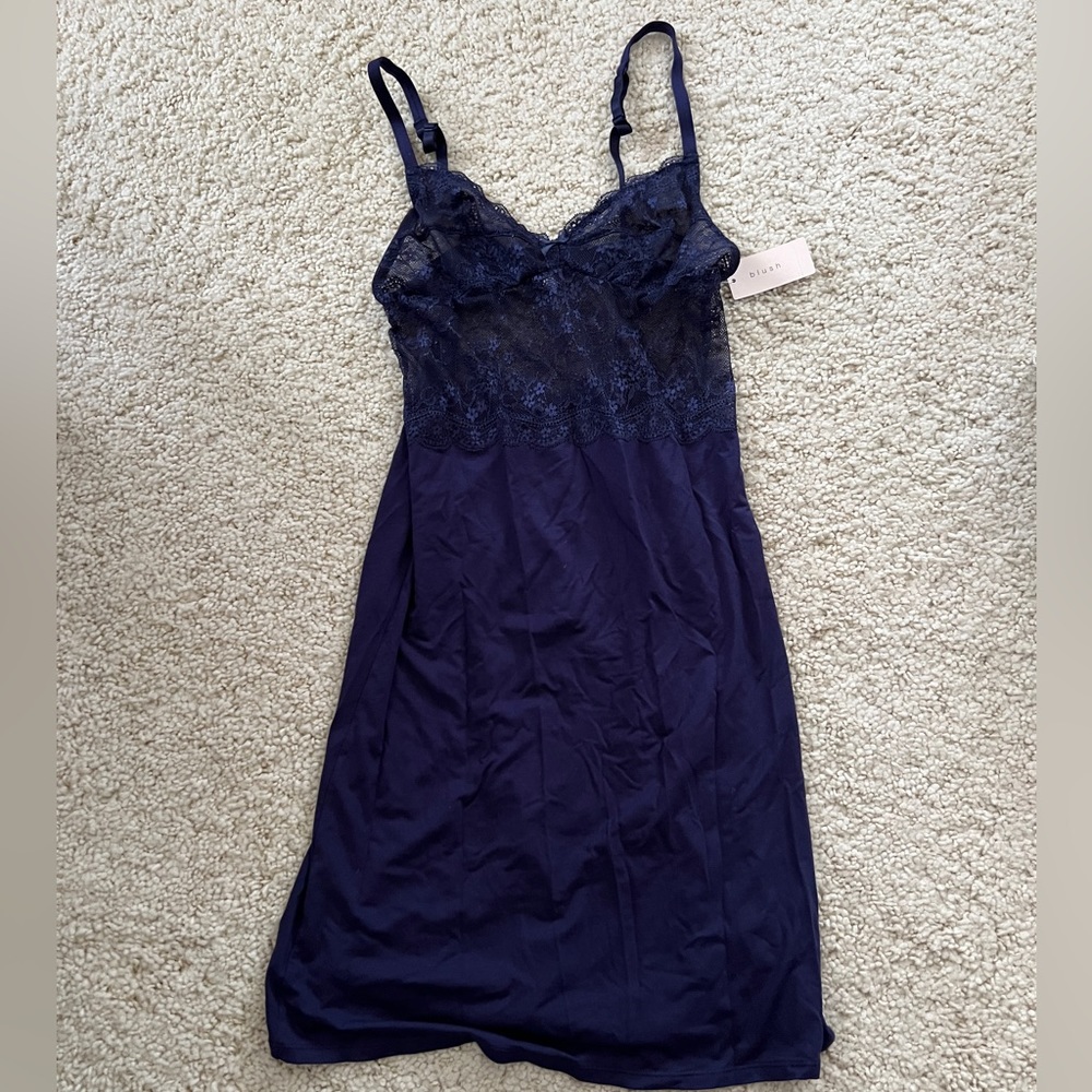 New Blush chemise slip lingerie dress nightie Lace soft seduction sexy small
